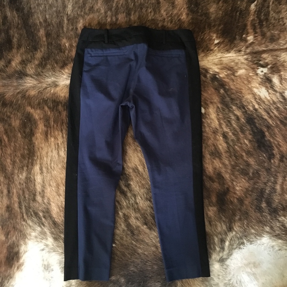Blue tuxedo striped pant